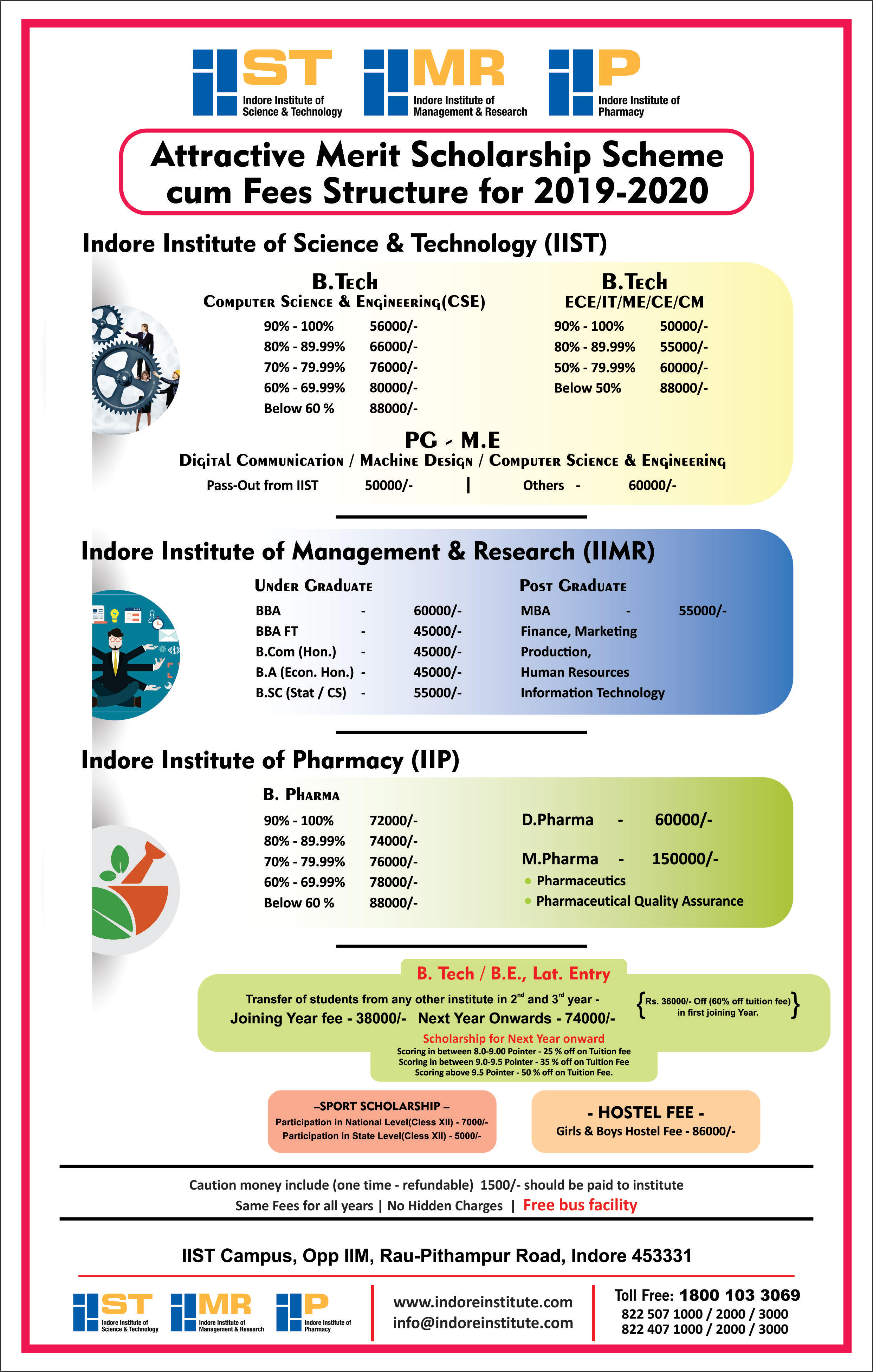 Fee Structure Of Bachelor Of Engineering | IIST